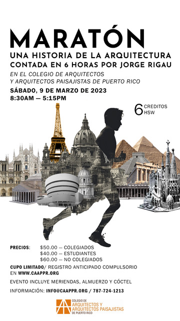 Maratón: Una historia de la Arquitectura contada en 6 horas